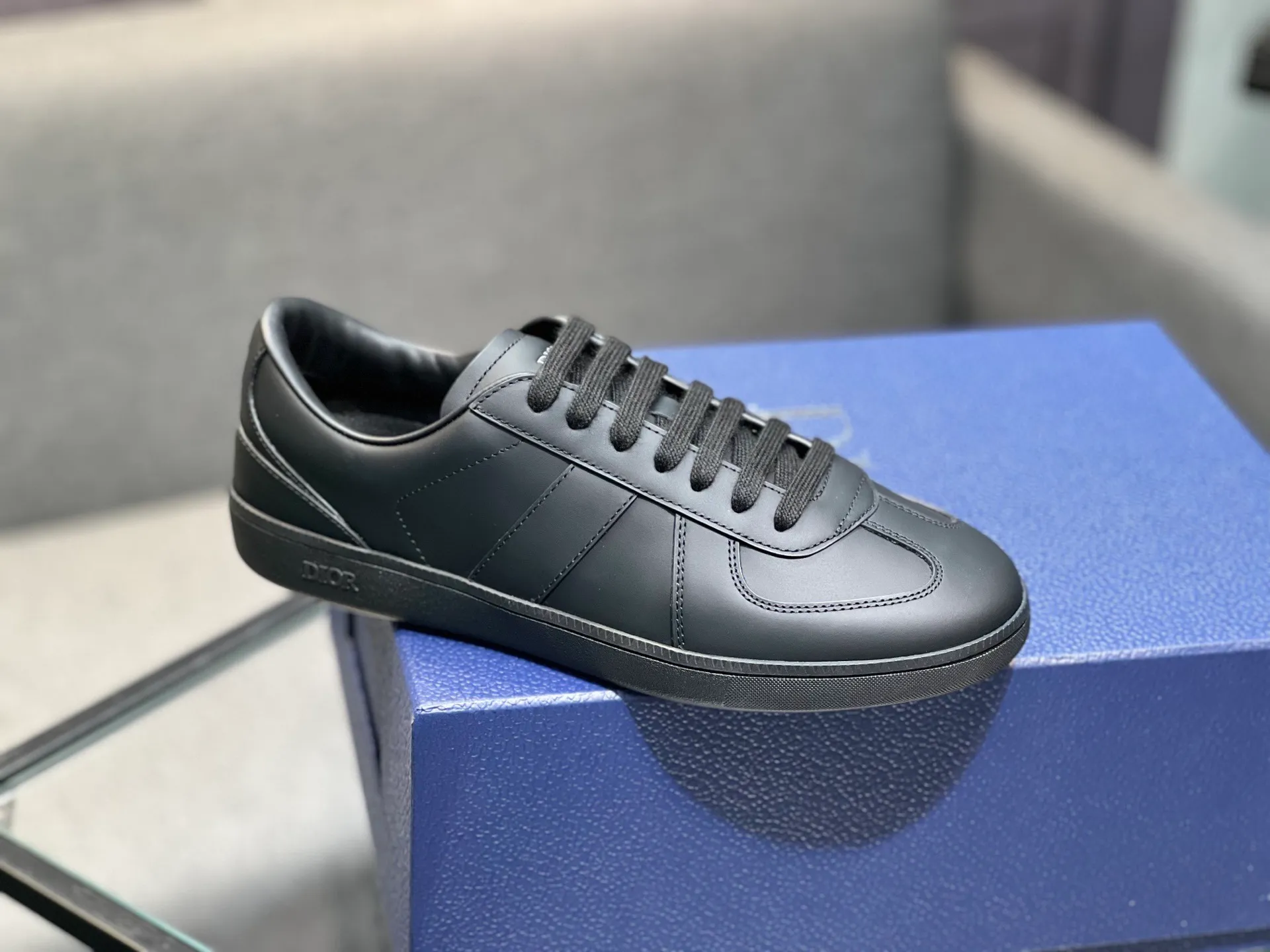 Men's men's shoes 💰560〖Audio⁠Di‎〗Dior2025⁠new‎ B01 training⁠德‎shoes Material⁠surface‎: layer⁠head‎leather⁠cow‎+lining cowhide‎ TPU original bottom⁠large⁠version‎ code number‎: male 39-45 <Male 38 46 done>